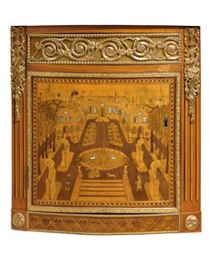 Detail van een Louis XVI commode, ca. 1770-75 door Jacques Birckle