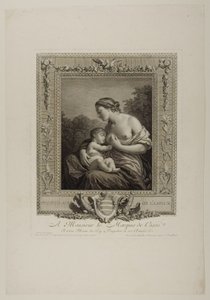 Eerste leeftijd van Cupido (gravure) door Jacques Bouillard