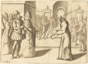 Een Capucio die de Dank van de Koning van Beieren Brengt