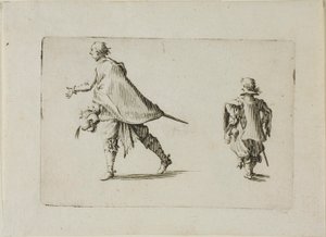 Een heer en zijn page, uit De caprices