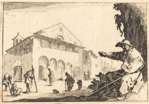 Armenhuis door Jacques Callot