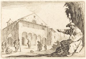 Armenhuis door Jacques Callot