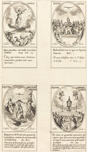 Hemelvaart, Pinksteren, Drie-eenheid, Sacramentsdag door Jacques Callot