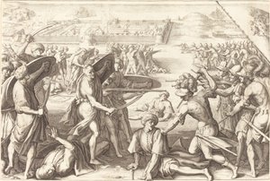 Aanval op de Buitenforten van Bone door Jacques Callot
