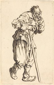 Bedelaar met een Stok door Jacques Callot