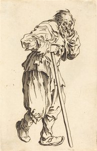 Bedelaar met een Stok, c. 1622 door Jacques Callot
