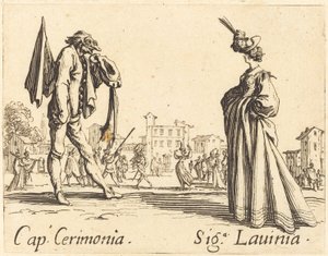 Cap. Cerimonia en Siga. Lavinia, ca. 1622 door Jacques Callot
