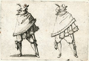Caprices van verschillende figuren door Jacques Callot