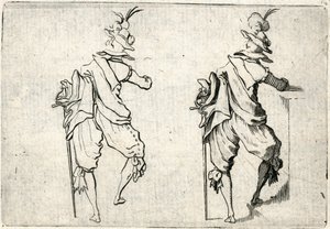 Caprices van verschillende figuren door Jacques Callot