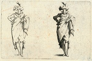 Caprices van verschillende figuren door Jacques Callot