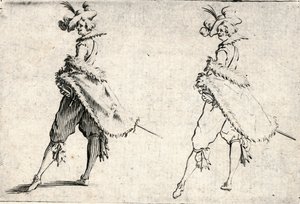 Caprices van verschillende figuren door Jacques Callot
