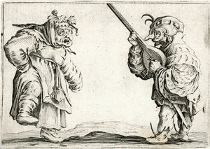 Caprices van verschillende figuren door Jacques Callot
