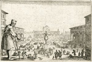 Caprices van verschillende figuren door Jacques Callot