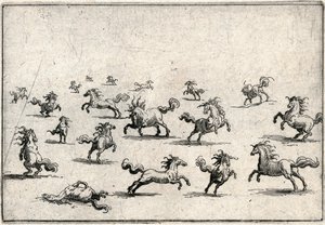 Caprices van verschillende figuren door Jacques Callot