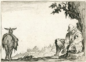 Caprices van verschillende figuren door Jacques Callot