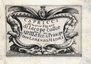 Caprices van verschillende figuren door Jacques Callot