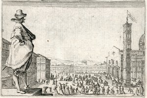 Caprices van verschillende figuren door Jacques Callot
