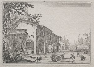 Caprices: De Italiaanse boerderij door Jacques Callot