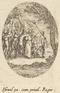 Christus draagt het kruis door Jacques Callot