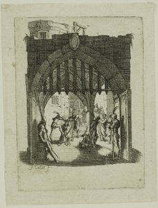 Christus met Doornenkroon, uit De Kleine Passie door Jacques Callot