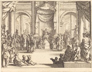 Christus in Gesprek met de Dokters door Jacques Callot