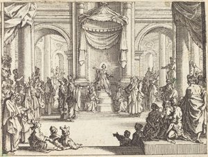 Christus in Discussie met de Doktoren, 1635 door Jacques Callot
