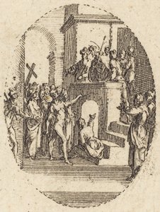 Christus voor Pilatus door Jacques Callot