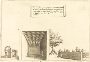 Kerk in Caïro door Jacques Callot