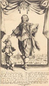Claude Deruet en zijn Zoon, Jean door Jacques Callot