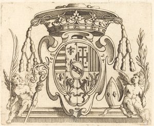 Wapen van Nicolas Francis van Lotharingen door Jacques Callot