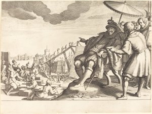 Constructie en Versterking van de Haven van Livorno door Jacques Callot