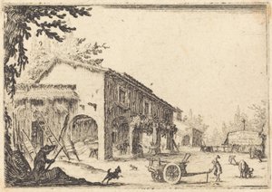Binnenplaats van een Boerderij