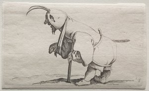 Kreupel met een kap door Jacques Callot