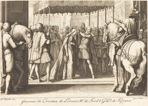 Kroning van de Groothertogin door Jacques Callot
