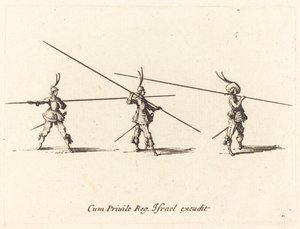 Oefening met Gekantelde Piken door Jacques Callot