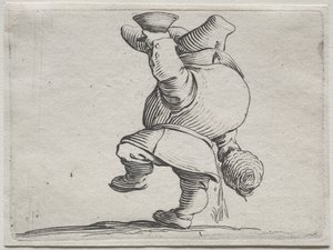 Varie figure gobbi di Iacopo Callot (Drinker van Achteren Gezien) door Jacques Callot