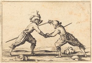 Duel met Zwaarden door Jacques Callot