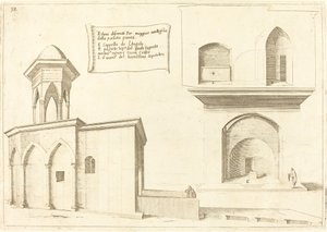 Verheffing van de Kerk van het Heilig Graf door Jacques Callot