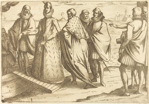 Inscheping in Genua door Jacques Callot