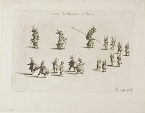 Ingang van M. de Macey, uit Het gevecht bij de barrière door Jacques Callot