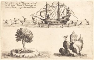 Intocht van M. le Comte de Brionne, Grootkamerheer van Zijne Hoogheid, Vertegenwoordigt Jason door Jacques Callot