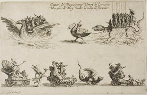 Intocht van Monseigneur Henry de Lorraine, Markies de Moy, onder de naam Pirandre, uit Het Gevecht bij de Barrière