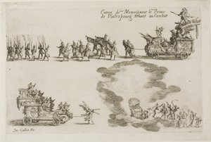 Intocht van Monseigneur de Prins van Phalsbourg, Verdediger in het Gevecht, uit Het Gevecht bij de Barrière