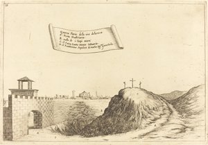 Vier delen van de Via Dolorosa door Jacques Callot