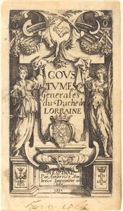 Frontispice voor "De gebruiken van Lotharingen" door Jacques Callot
