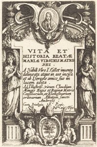 Frontispice voor "Het Leven van de Maagd" door Jacques Callot