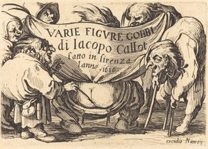 Frontispice voor "Varie Figure Gobbi" door Jacques Callot