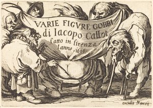 Frontispice voor "Varie Figure Gobbi" door Jacques Callot