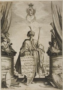 Frontispice, uit Solimano door Jacques Callot