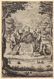 Frontispice bij "Sacra Cosmologia" door Jacques Callot